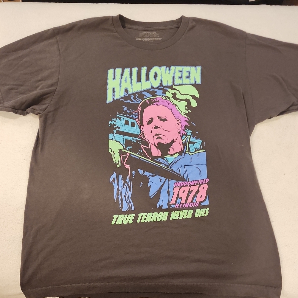 Halloween Graphic Tee - Charcoal